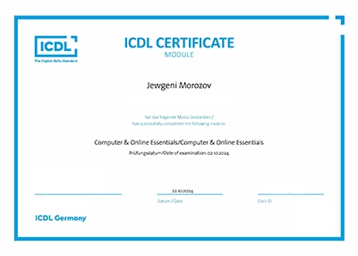 Vorschaubild ICDL Computer und Online Essentials